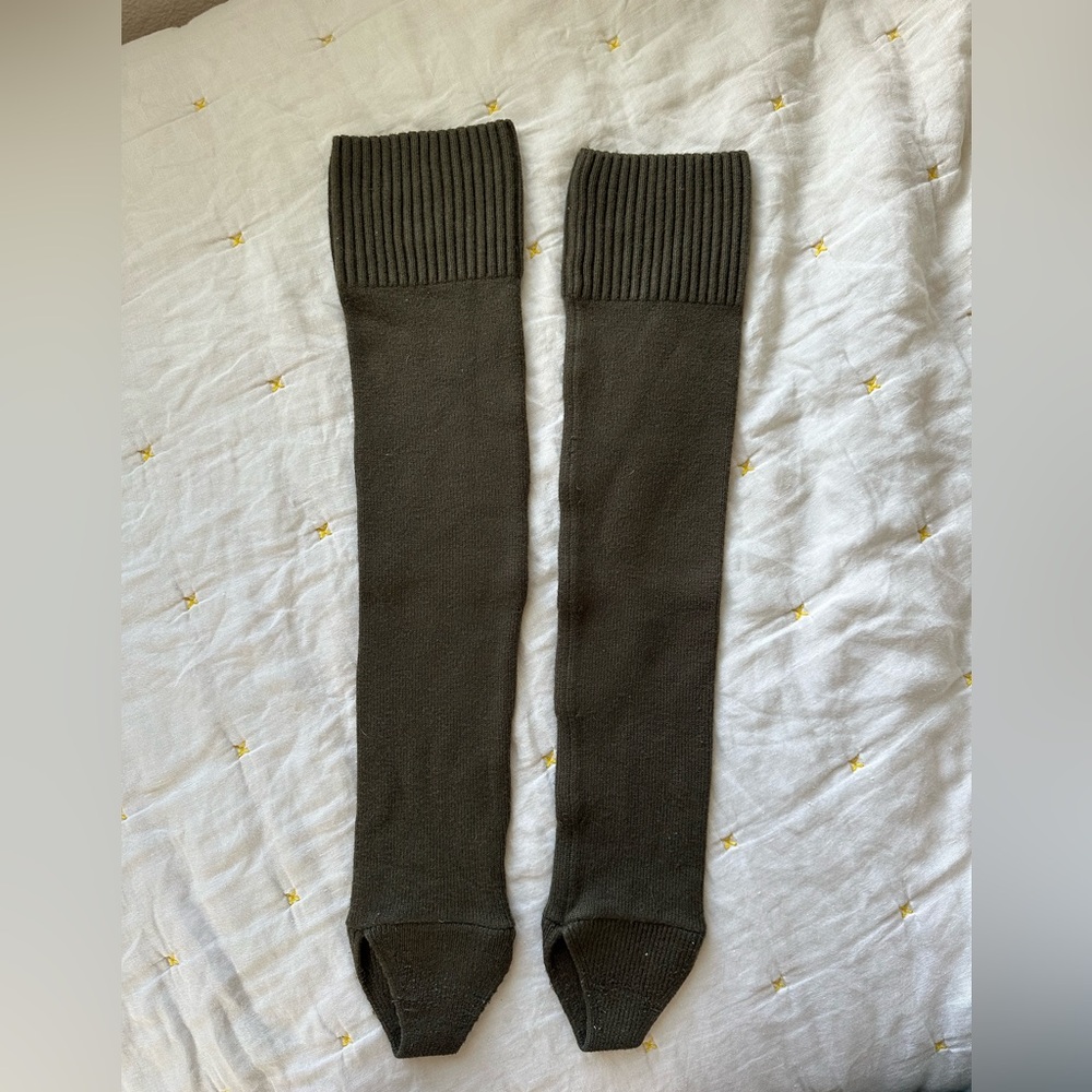 Lululemon Evolution Leg Warmers | Merino Wool | Army Green